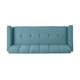 Christopher Knight Home® - Noble House - Treston Mid Century Blue Fabric Sofa