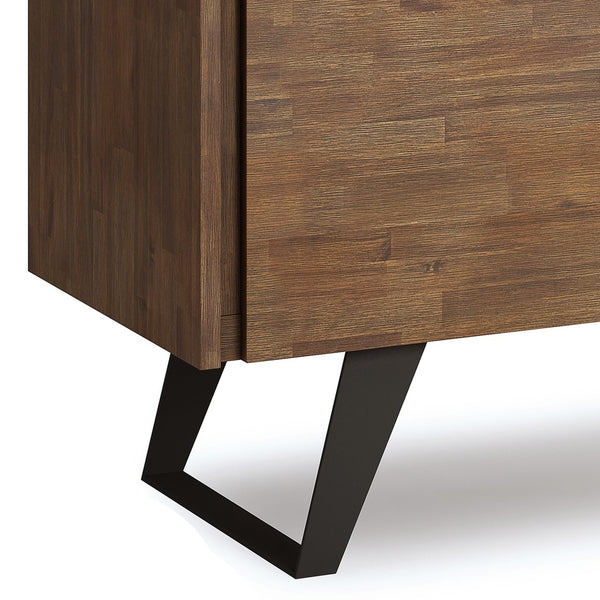 English Elm Lowry Medium Storage Cabinet - Handcrafted Rustic Acacia Wood With Adjustable Shelves & Metal Accents B136P158859