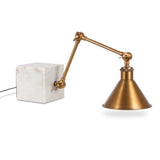 Park Hill Marble and Brass Shelf Light ELT95929