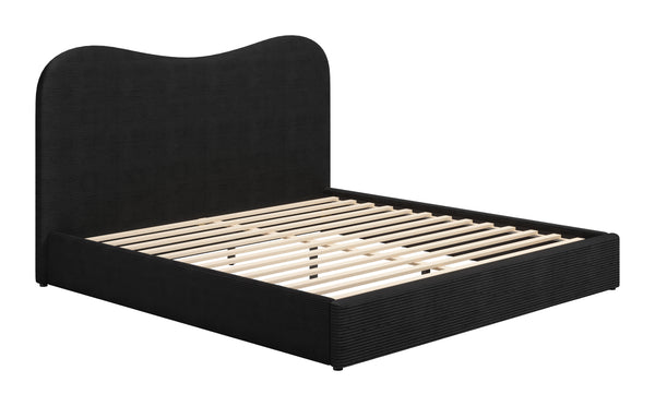 Zuo Modern Sele King Bed - Stylish Modern Design With High-quality Materials For A Chic Contemporary Bedroom Black 100% Polyester,Rubberwood,Mdf,Plywood,100% Polypropylene 110712-zuo-modern