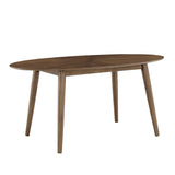 Hutchinson Mid-Century Walnut Oval Dining Table