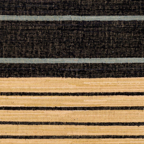 Livabliss Fulham Handwoven Cotton Flatweave Rug Artisan Crafted for Entryways and Layering Black, Wheat 8' x 10' FHM2301-810