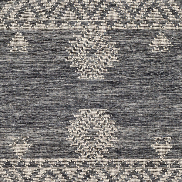 Surya Fulham 2' X 3' Handmade Wool Rug - Elegant Global Design, Durable, And Charming For Any Room Ink Blue Wool,Cotton Fhm2304-23