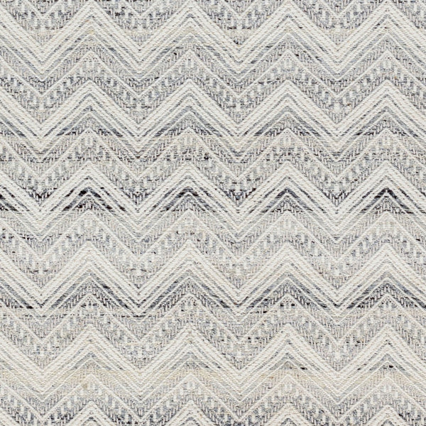 Livabliss Fulham Handwoven Wool Flatweave Rug Fringed Artisan Accent for Entryway or Bath Cream, Light Gr 8'10" x 12' FHM2307-81012