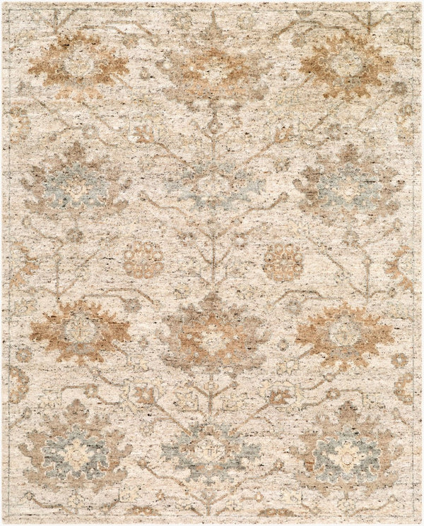 Surya Farhan Hand Knotted Wool Area Rug Traditional Low Pile for Living or Dining Rooms 8' x 10' Rectangle FHN2302-810