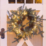 Blue Spruce Wreath with LED Lights, Large XPW81010 Park Hill