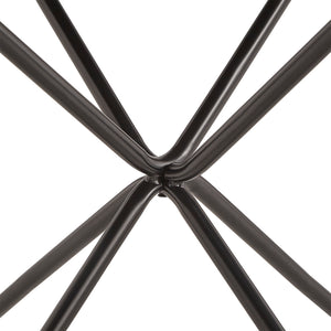 Homelegance By Top-Line Maverick Distressed Walnut Finish Round Dining Table Brown Veneer