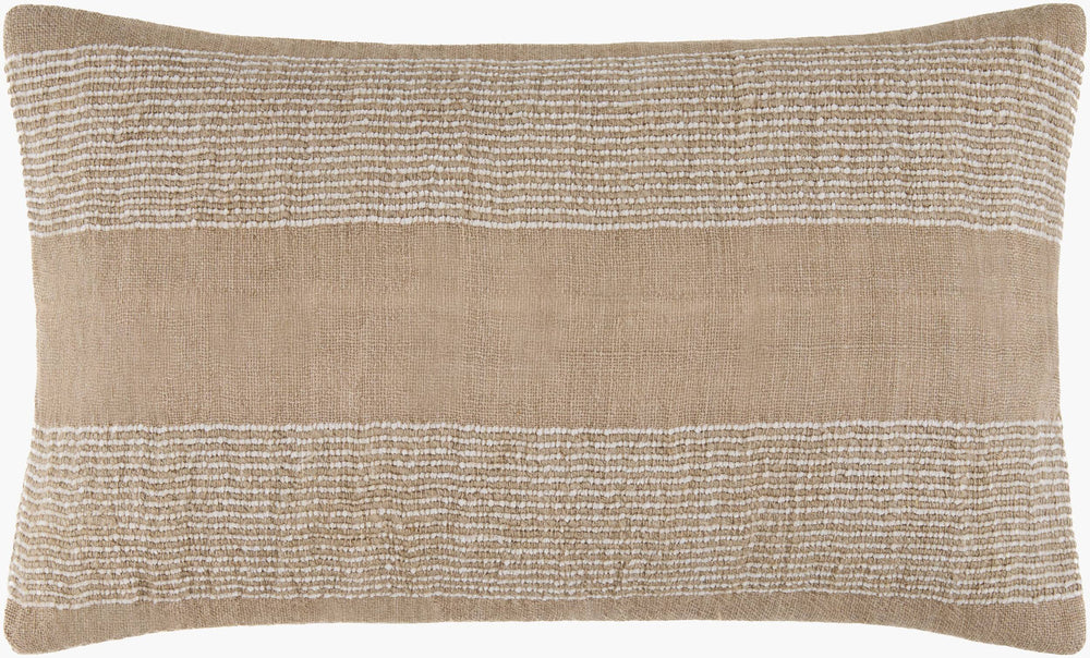 Surya Fairhope 14"X22" Luxurious Linen & Viscose Lumbar Pillow – Elegant Home Decor & Cozy Comfort! Light Beige Linen,Viscose,Linen,Viscose Fhp001-1422