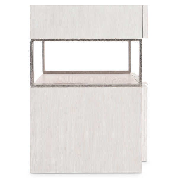 Bernhardt Bernhardt Weathered Bone Alesio File Credenza With Chiseled Drawer Fronts, Nickel Accents, 48"W X 30"H D15914