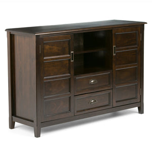 English Elm Burlington Tall Tv Media Stand In Rich Mahogany Brown - Classic Design With Ample Storage & Style B136P159511