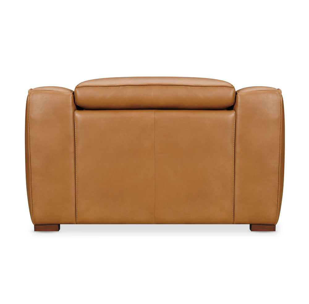 Hooker Furniture Fresco Semi-aniline Leather Power Recliner with Motorized Headrest for Modern Living SS404-PH1-080