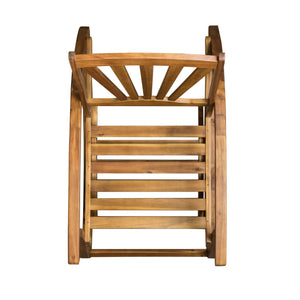 English Elm Christopher Knight Home® - Outdoor Acacia Wood Rocking Chair with Retractable Footrest, Durable Weather-Resistant Porch Patio Seating Comfortably Teak 63337.00