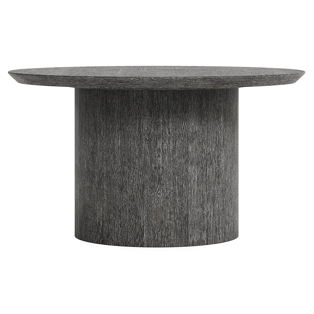 Bernhardt Bernhardt Menton Round Dining Table — 54" Rustic Oak Pedestal, Chamfered Edge, Sutton Finish Seats 4–6 K2054