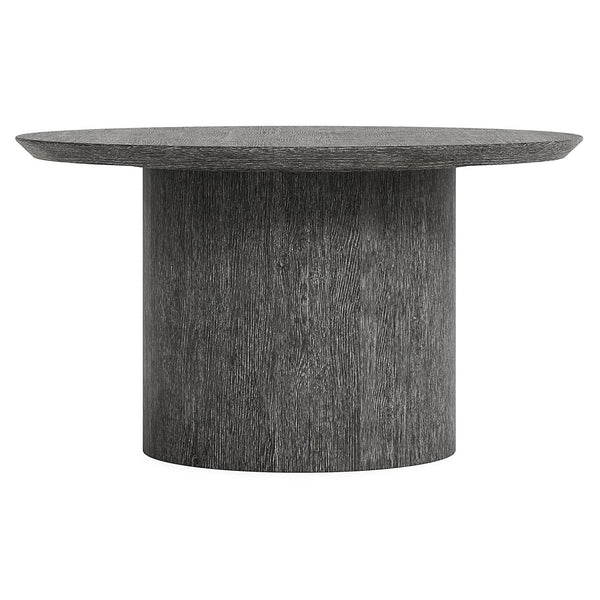 Bernhardt Bernhardt Menton Round Dining Table — 54" Rustic Oak Pedestal, Chamfered Edge, Sutton Finish Seats 4–6 K2054