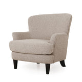 Christopher Knight Home® - Noble House - Hartshorn Contemporary Boucle Upholstered Club Chair and Ottoman Set