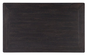 Hooker Furniture Big Sky Charred Timber Cocktail Table With Turned Legs, Pecky Hickory Veneer, Distressed Rustic Charm 6700-80310-98