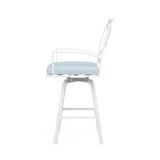 Bristol Swivel Barstool in Canvas Skyline w/ Self Welt SW501-7B-14091 Sunset West