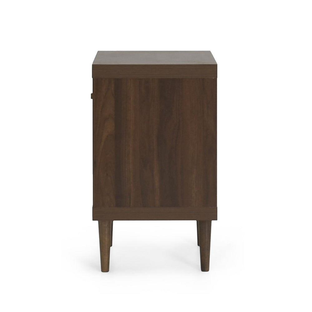 English Elm Christopher Knight Home® - 1-Drawer Nightstand - Compact Modern Design, Faux-Wood Finish, Easy Assembly, Perfect For Small Spaces 72036.00WALN