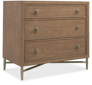 Sonnet Three-Drawer Nightstand Medium Wood 6072-90216-85 Hooker Furniture