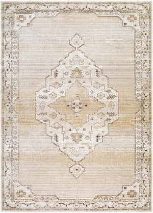 Livabliss Fifth Avenue Traditional Runner Rug with Fringe Woven Polypropylene Hallway Accent Light Gray, Whi 2'6" x 7'3" FIF2302-2673