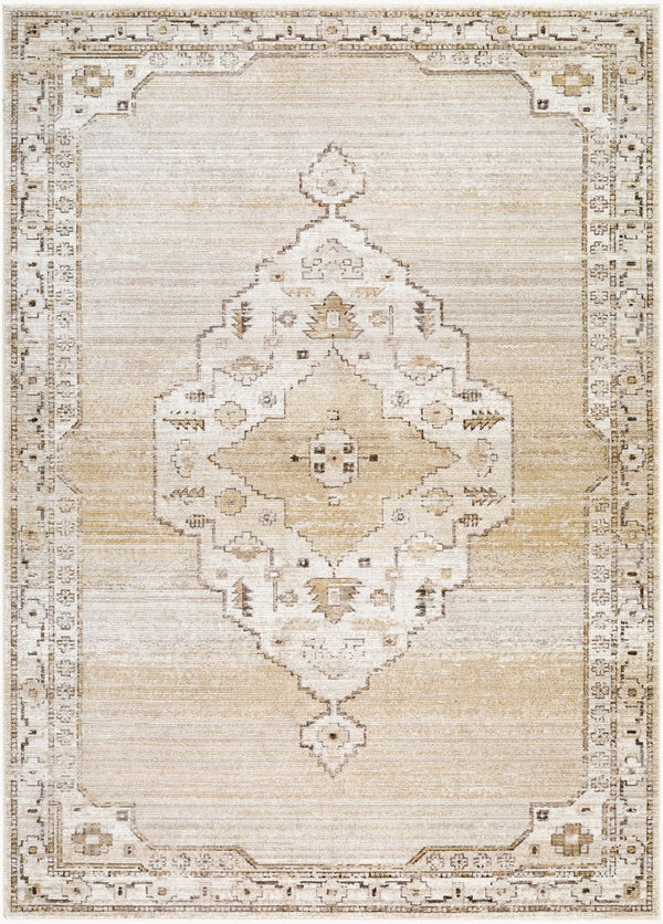 Livabliss Fifth Avenue Traditional Runner Rug with Fringe Woven Polypropylene Hallway Accent Light Gray, Whi 2'6" x 7'3" FIF2302-2673