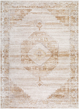 Livabliss Fifth Avenue Traditional Fringe Runner Rug Woven Polypropylene for Hallways Light Gray, Whi 2'6" x 7'3" FIF2305-2673