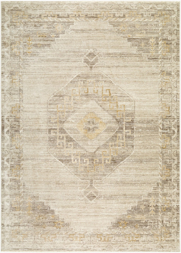 Livabliss Fifth Avenue Traditional Fringe Runner Rug Polypropylene Hallway Entryway Soft Pile Light Gray, Whi 2'6" x 7'3" FIF2306-2673