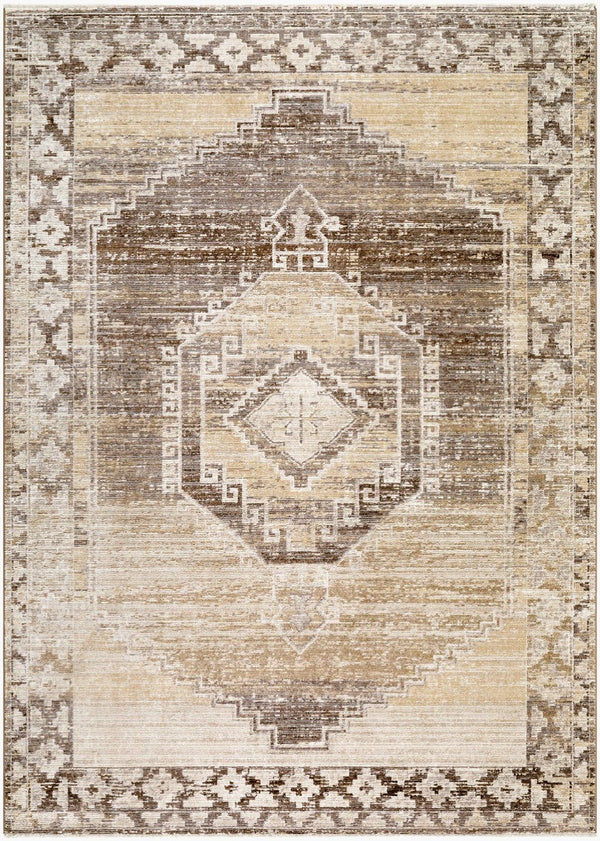 Livabliss Fifth Avenue Traditional Fringe Runner Rug Turkey Woven Polypropylene Hallway Accent Light Gray, Tau 6'7" x 9' FIF2309-679