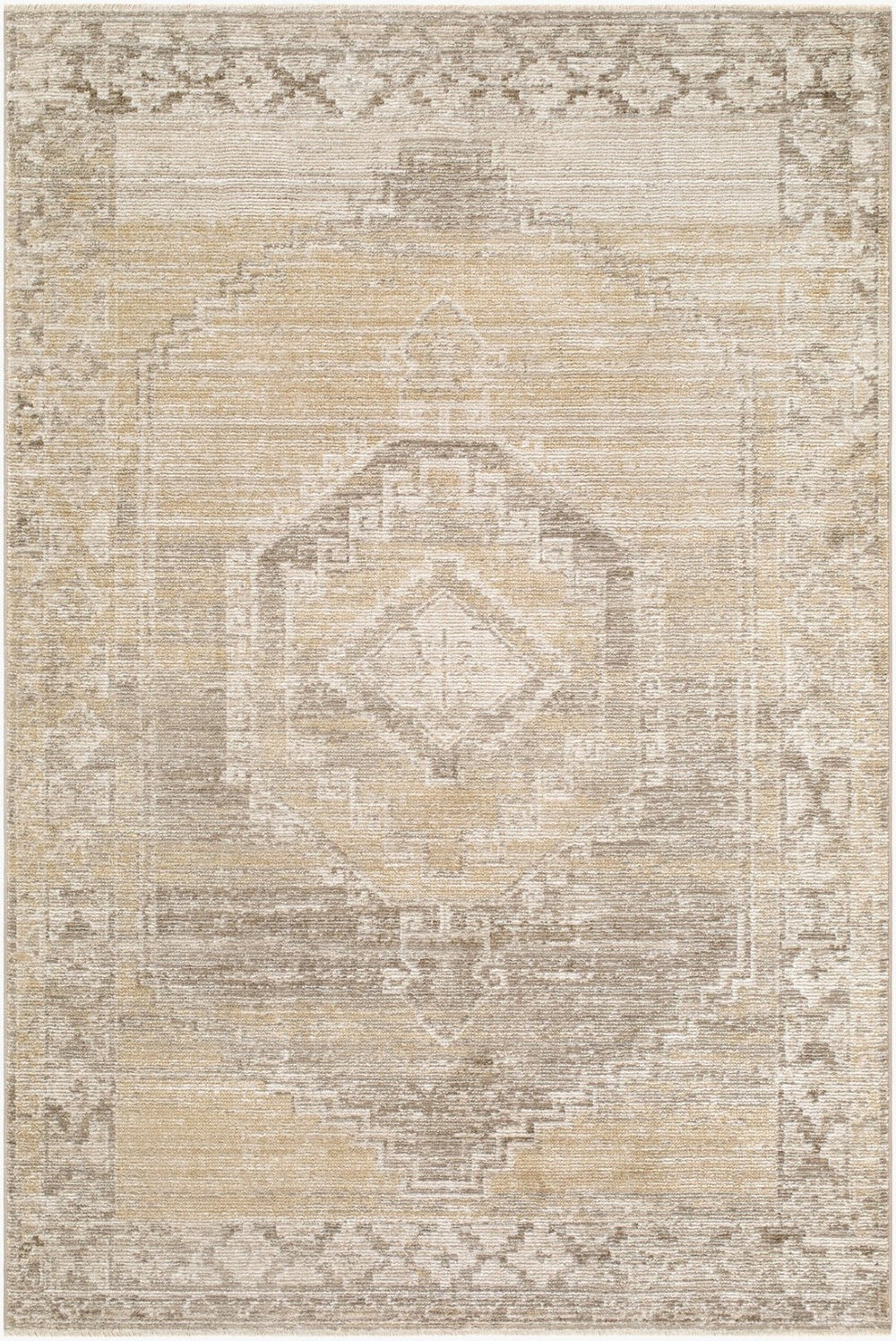 Livabliss Fifth Avenue Traditional Fringe Runner Rug Polypropylene Hallway Entryway Accent Light Gray, Tau 2'6" x 7'3" FIF2311-2673