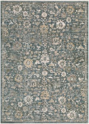 Livabliss Fifth Avenue Traditional Medallion Runner Rug with Fringe for Hallways and Entryways Medium Gray, Ta 5' x 7'5" FIF2313-575