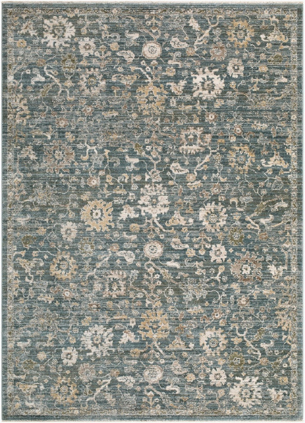 Livabliss Fifth Avenue Traditional Medallion Runner Rug with Fringe for Hallways and Entryways Medium Gray, Ta 5' x 7'5" FIF2313-575
