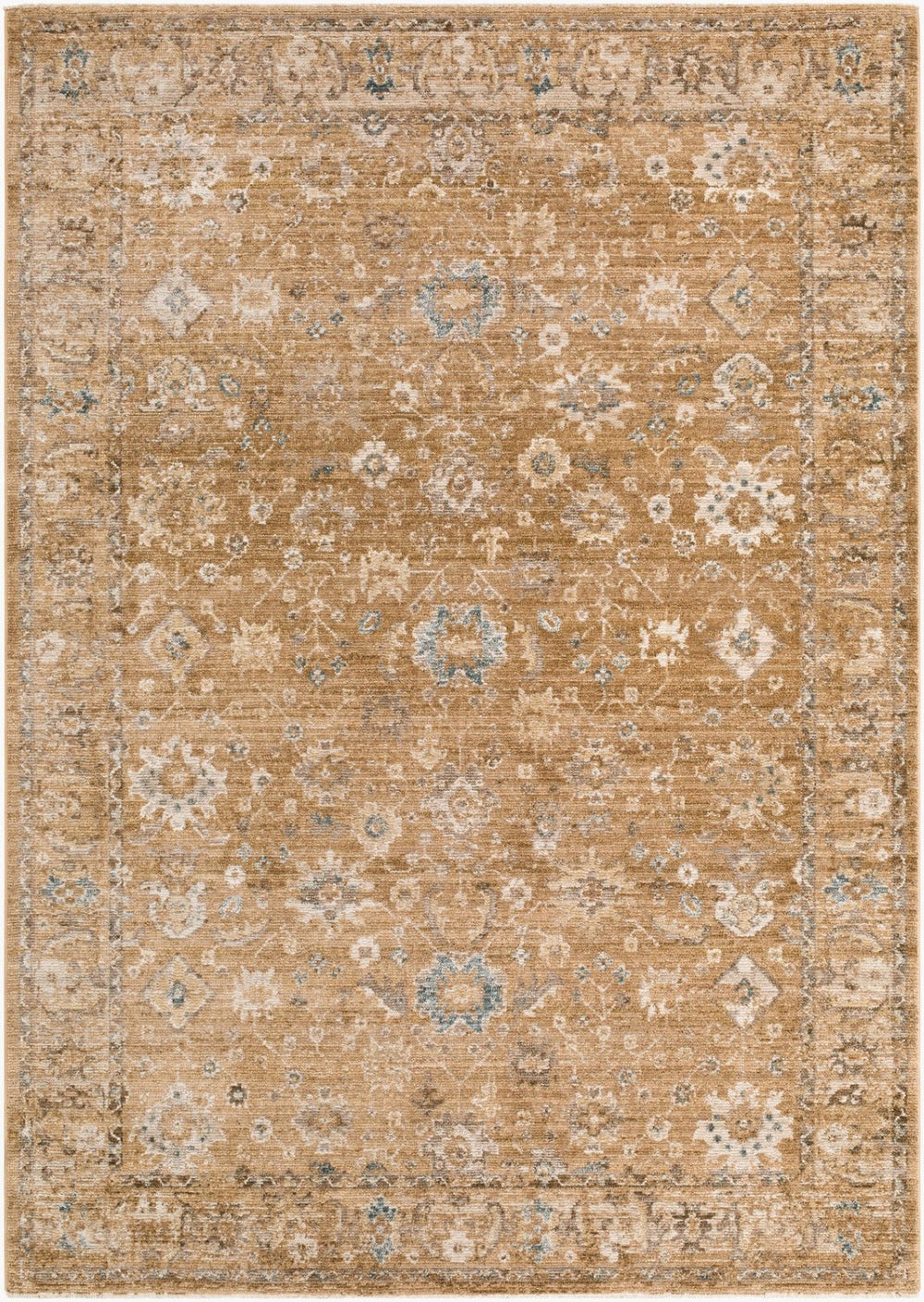 Livabliss Fifth Avenue Traditional Fringe Runner Rug Polypropylene Blend for Hallways and Entryways Tan, Medium Bro 5' x 7'5" FIF2314-575