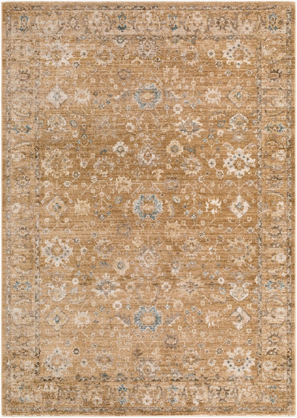 Livabliss Fifth Avenue Traditional Fringe Runner Rug Polypropylene Blend for Hallways and Entryways Tan, Medium Bro 5' x 7'5" FIF2314-575