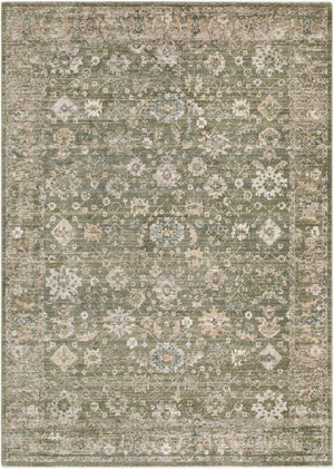 Livabliss Fifth Avenue Persian Inspired Runner Rug with Fringe Polypropylene Hallway Accent Olive, Taupe 8'10" x 12'2" FIF2315-810122