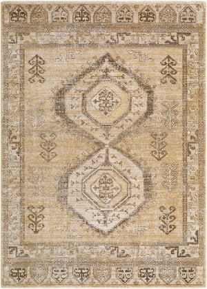 Livabliss Fifth Avenue Bohemian Geometric Runner Rug with Knotted Fringe for Hallways Taupe, Light Ol 2'6" x 7'3" FIF2318-2673