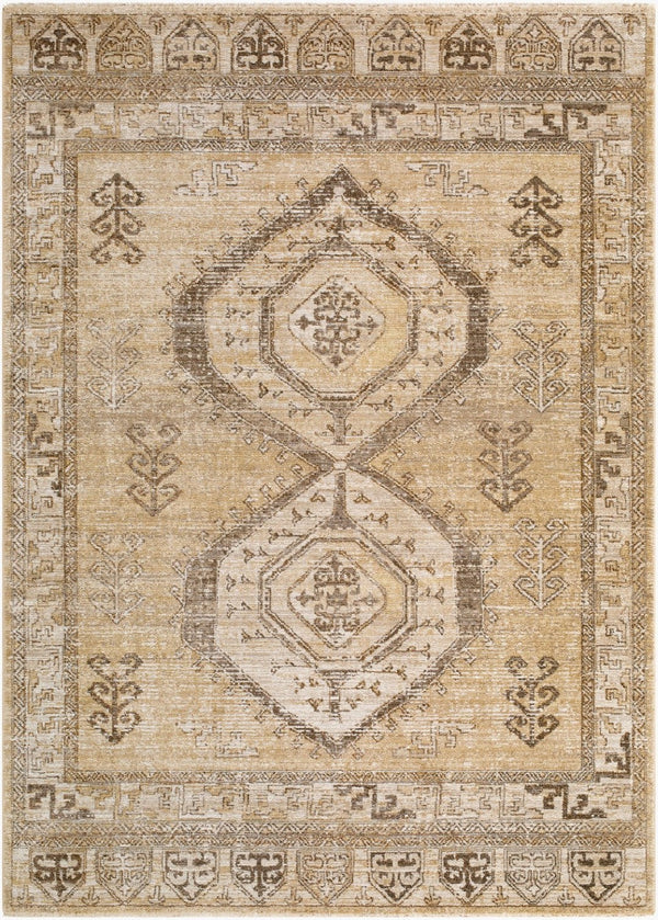 Livabliss Fifth Avenue Bohemian Geometric Runner Rug with Knotted Fringe for Hallways Taupe, Light Ol 2'6" x 7'3" FIF2318-2673