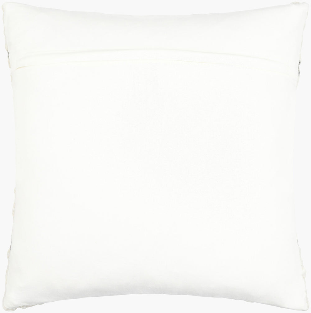 Surya Figuration 18"L X 18"W Stylish Wool & Cotton Accent Pillow - Elevate Your Home Decor Today! Cream Wool,Cotton,Cotton Fig001-2222d