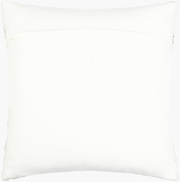 Surya Figuration 18"L X 18"W Stylish Wool & Cotton Accent Pillow - Elevate Your Home Decor Today! Cream Wool,Cotton,Cotton Fig001-2222d
