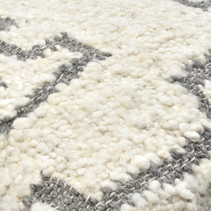 Surya Figuration 18"L X 18"W Stylish Wool & Cotton Accent Pillow - Elevate Your Home Decor Today! Cream Wool,Cotton,Cotton Fig001-2222d