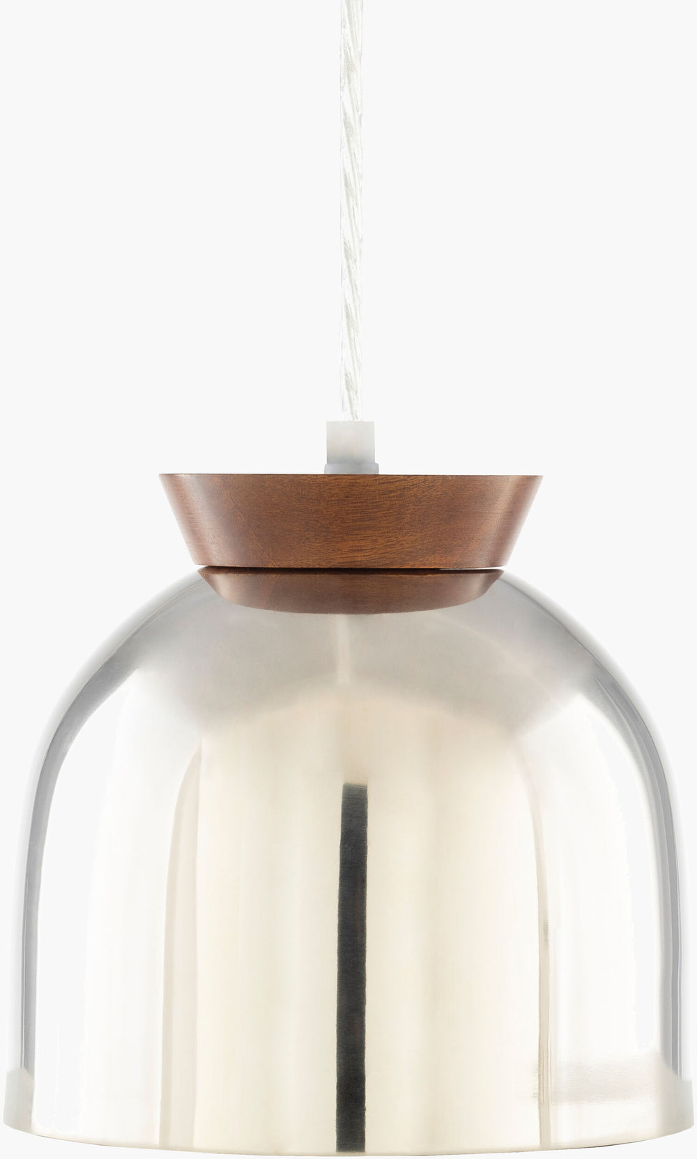 Surya Fabiolus 7" Modern Metal Pendant Light - Handcrafted Elegance For Home Decor With 30-day Warranty Fixture, Metallic ,Nickel Iron Fil-001