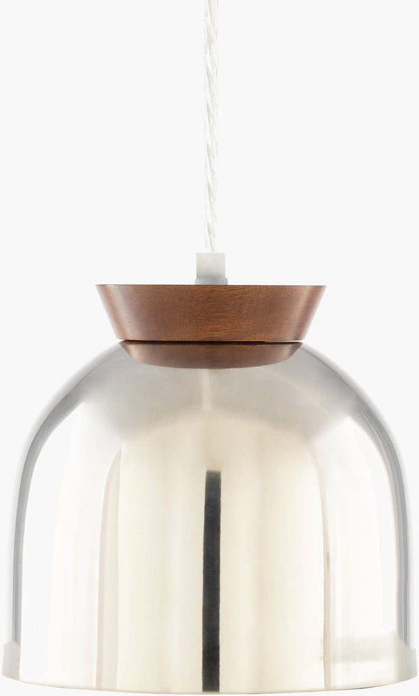 Surya Fabiolus 7" Modern Metal Pendant Light - Handcrafted Elegance For Home Decor With 30-day Warranty Fixture, Metallic ,Nickel Iron Fil-001