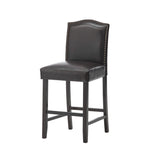 Christopher Knight Home® - Noble House - Darren Contemporary Upholstered Counter Stools with Nailhead Trim (Set of 2)