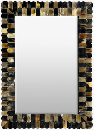 Surya Finley Bohemian Global Accent Mirror Handcrafted Eclectic Frame for Living Room Walls FINE001-3141