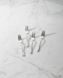 Lenox French Perle Salad Forks, Set of 4 Metallic, STAINLESS METAL 894745