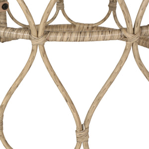 English Elm Christopher Knight Home® - BRUCE Rattan Side Table with Wicker Weave Top, Boho Outdoor Accent, Durable Polyethylene, 19.75" H Brown 70418.00LBRN