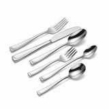 Lenox Oneida Moda 6 Piece Fine Flatware Progress Set Metallic, STAINLESS METAL T711006AL20