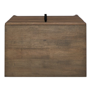 Homelegance By Top-Line Dominik Walnut Finish 5-Drawer Chest Walnut Rubberwood