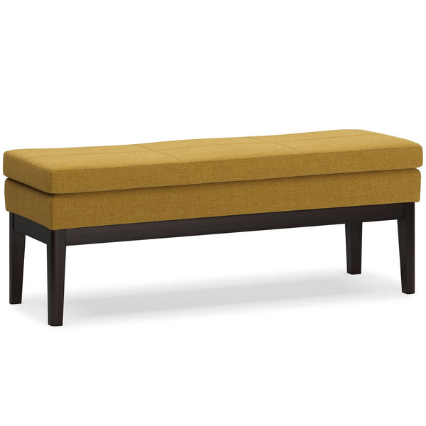 English Elm Carlson Marigold Ottoman Bench – Versatile Mid-Century Modern Seating For Any Room, Stylish & Durable B136P159236
