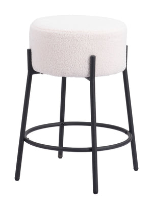 Blanche Counter Stool - Set of 2 Ivory 109741 Zuo Modern