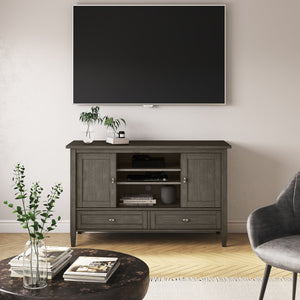 English Elm Warm Shaker Tv Media Stand - Handcrafted Farmhouse Grey Design With Ample Storage & Style B136P159671-GIGA